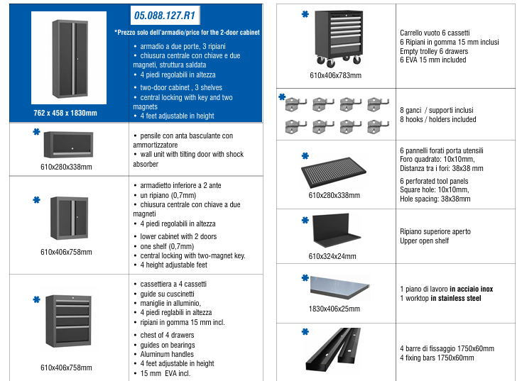 ARREDO COMPLETO DA OFFICINA